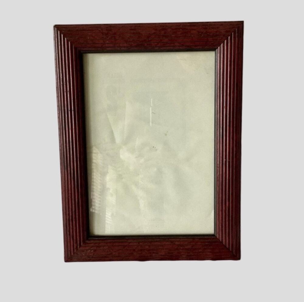 Wine Red and Black Plastic Picture Frame